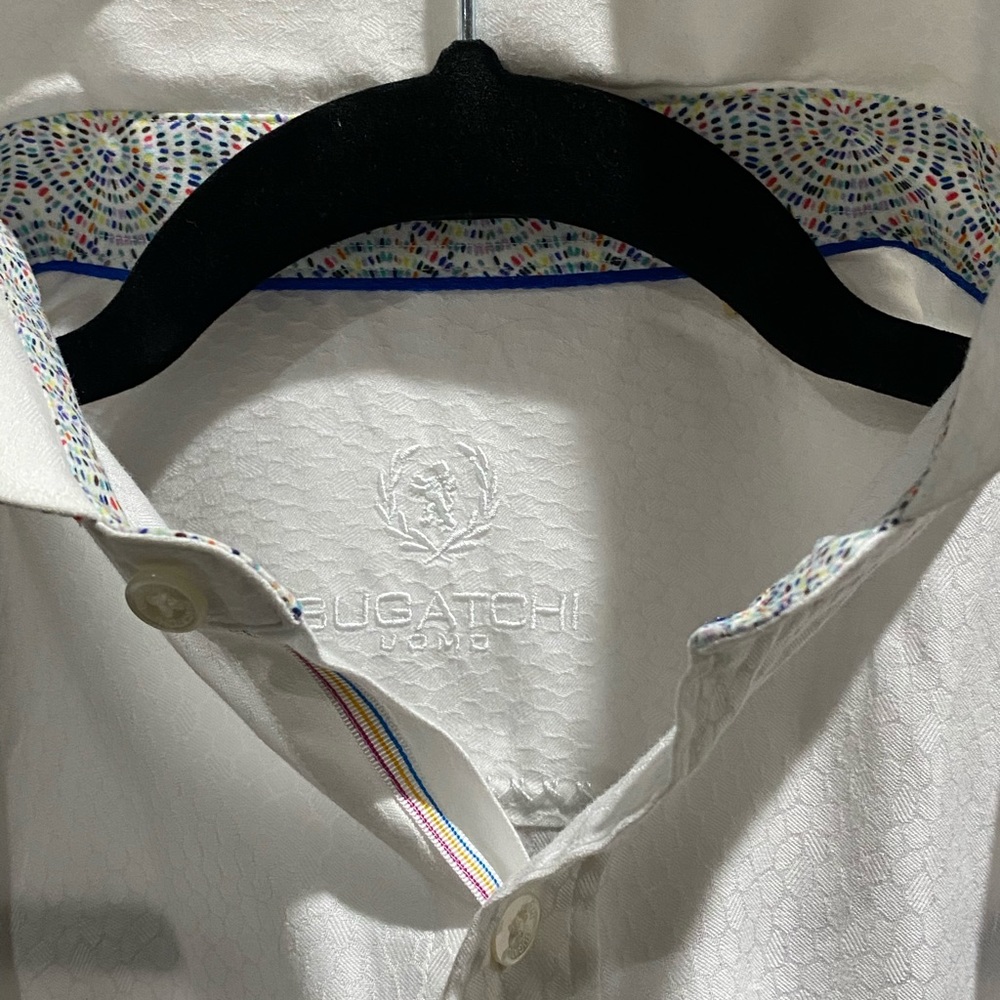 Bugatchi Uomo Euc Classic Button Down Shirt - image 2